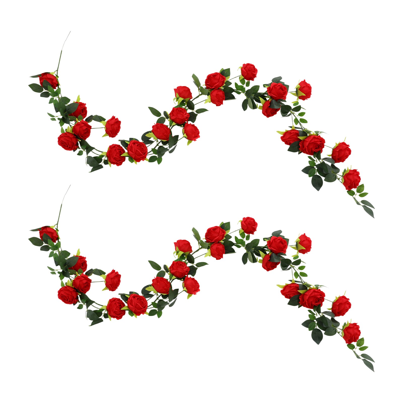 2 Pcs Flower Garland 74.8in Artificial Flower Garland for Wedding Decoration