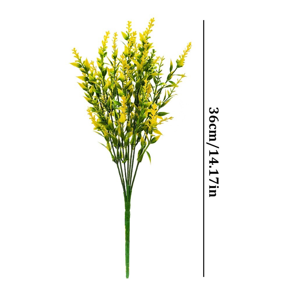 8Pcs Set of Artificial Lavender Simulated Plants Home Outdoor Garden Decoration