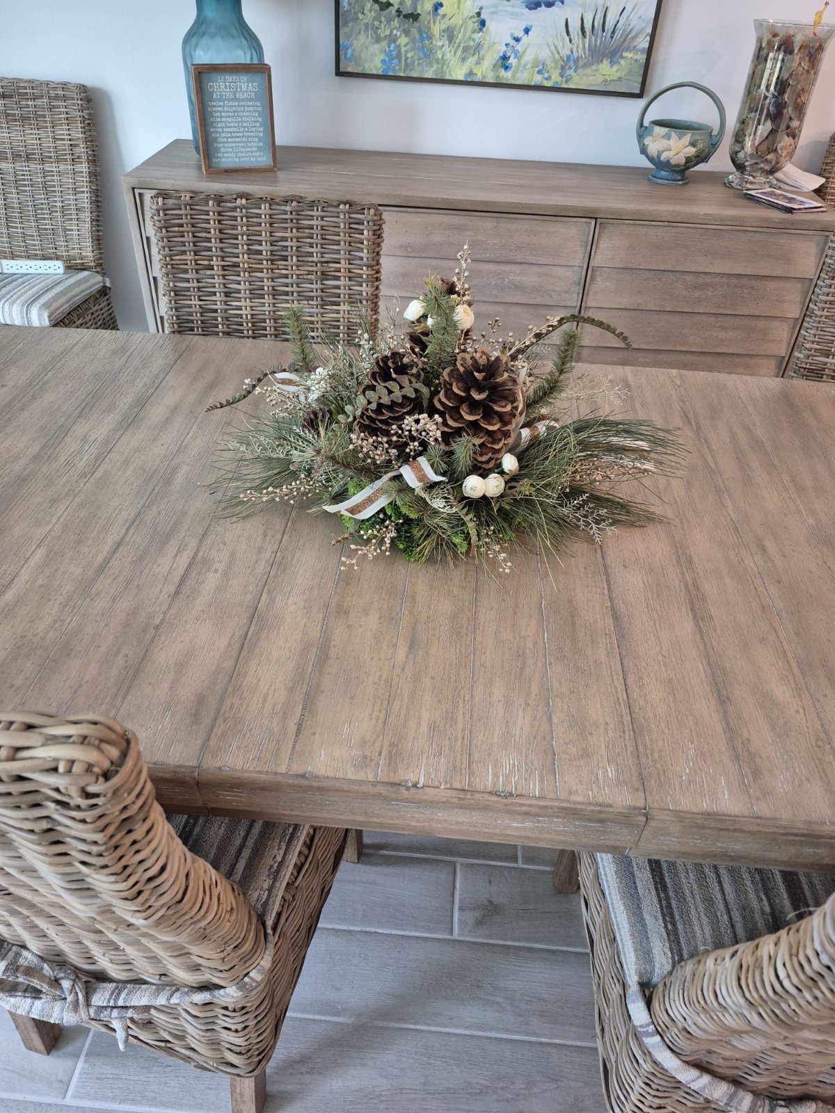 Stunning, One Of A Kind, Custom Made Floral Centerpiece New