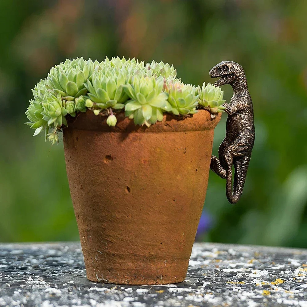 1Pc Small Dinosaur Decorations Flower Pot Bonsai Craft Decorations Flower Pot Pa