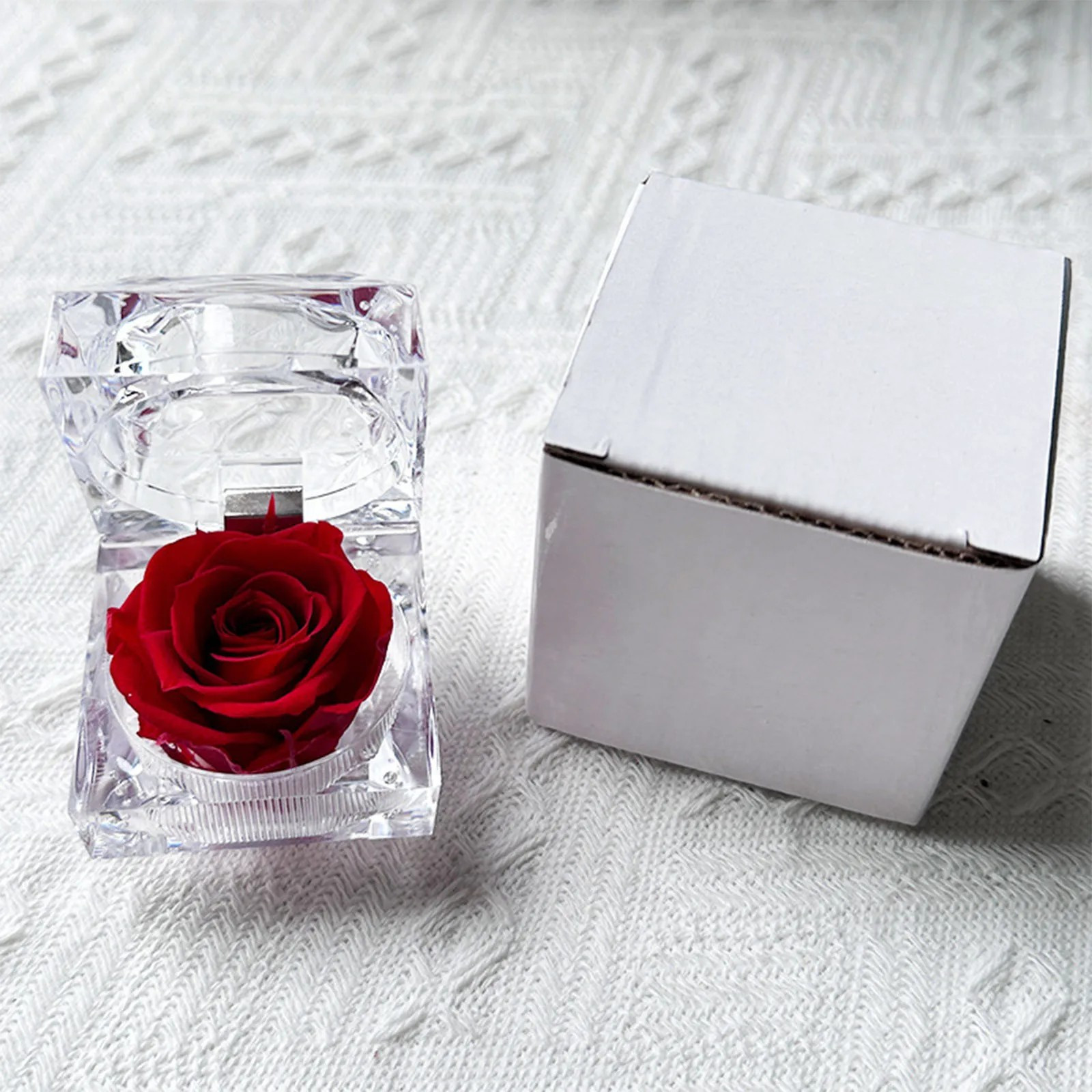 Forever Roses Preserved Real Flowers Eternal Enchanted Rose Flower Box for Va…