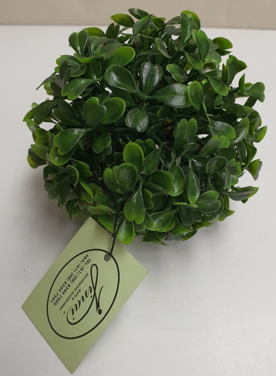 Jinai Decorative Leaf Ball 10cm Wide Artificial Plant Leaves Foliage Home Decor