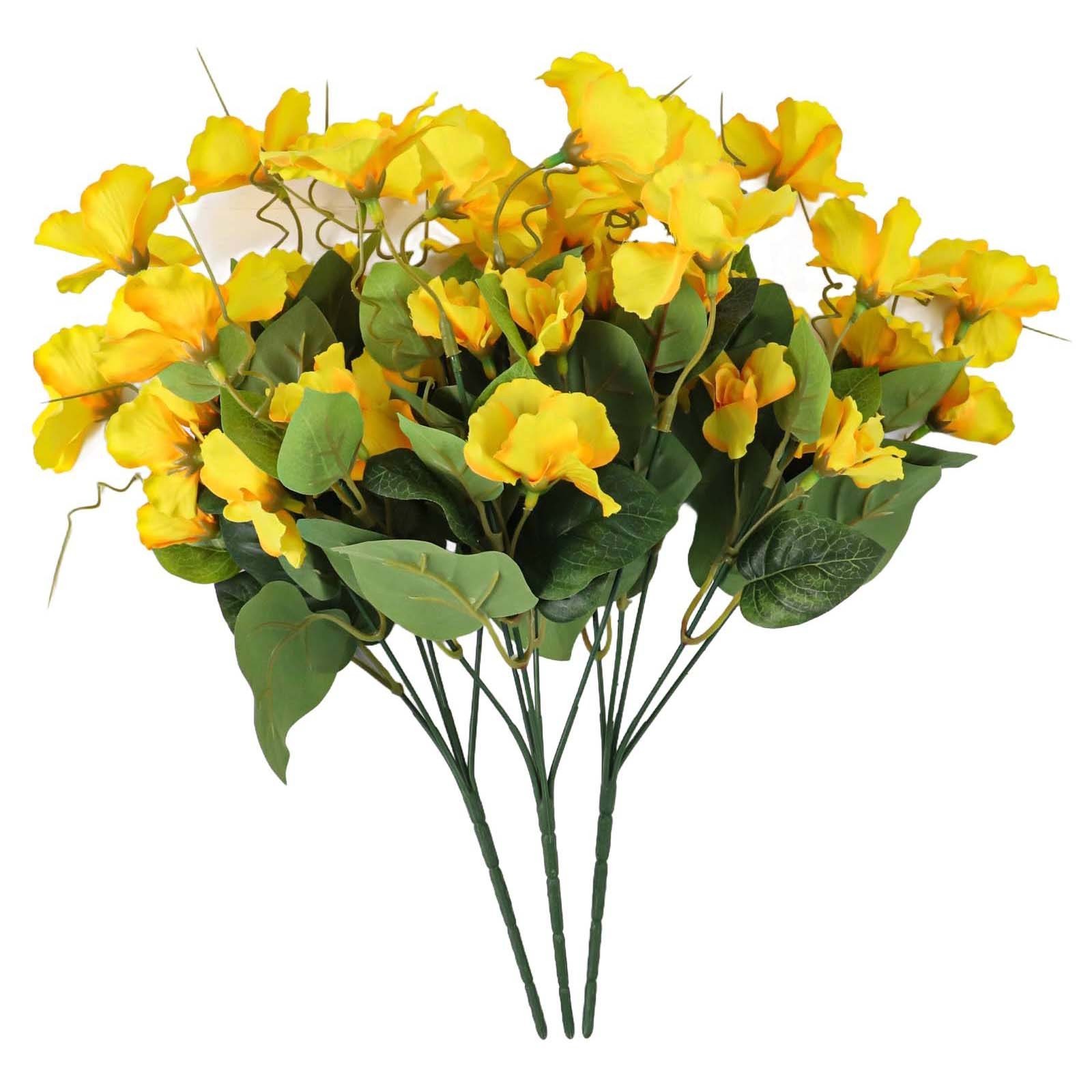 8 Bundles 16 5in Artificial Hibiscus Flowers for Indoor Outdoor For Decor