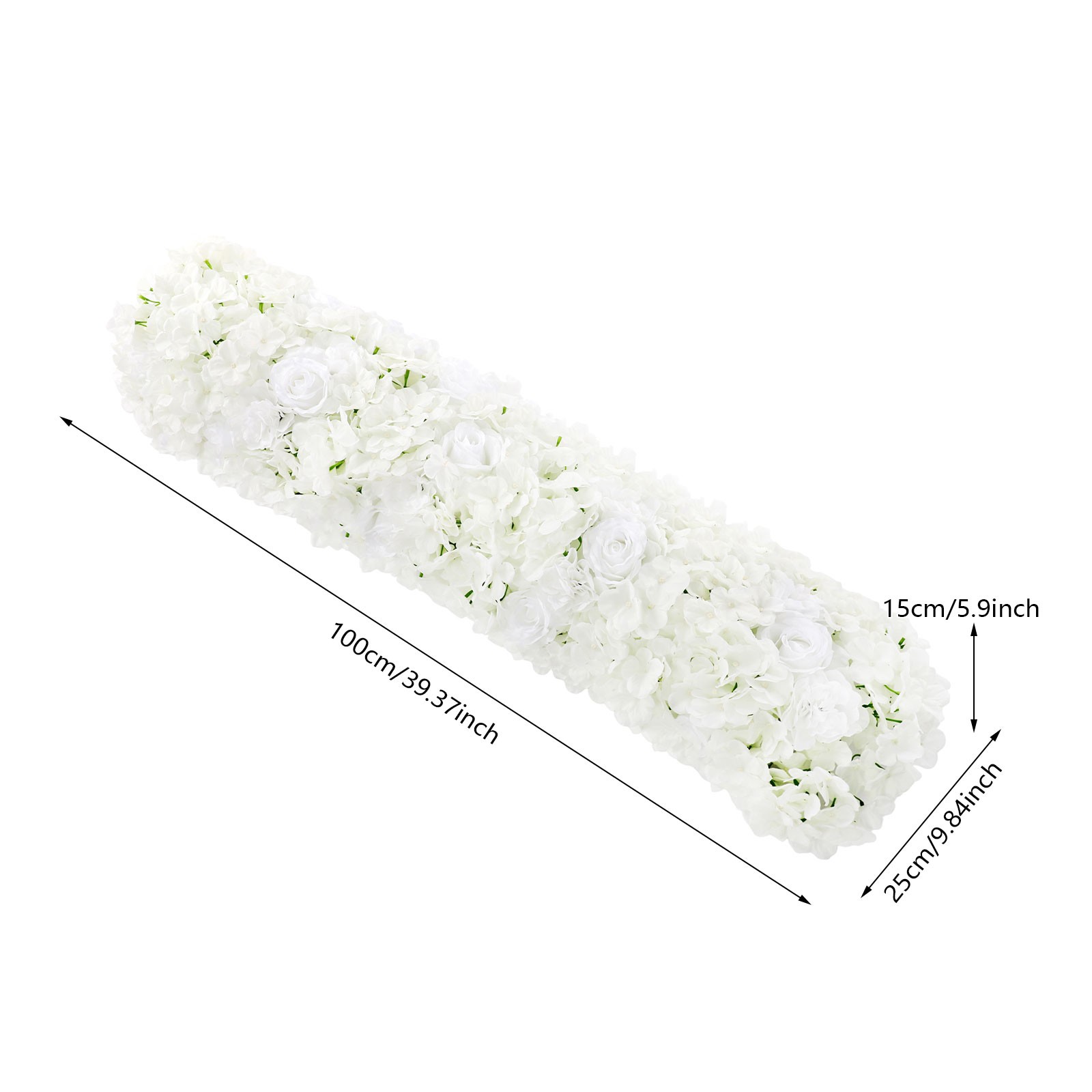 White Artificial Flowers for Home Party Wedding,Artificial Silk Flowers Row,HOT!