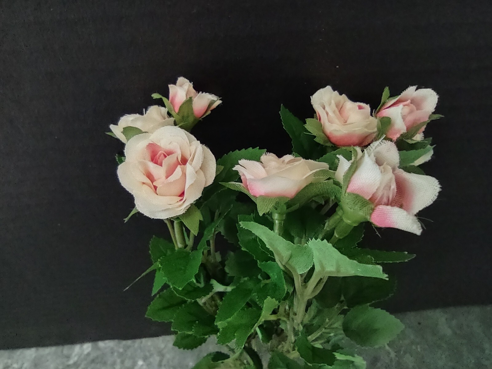 Mini rose bush arrangement silk flower arrangements