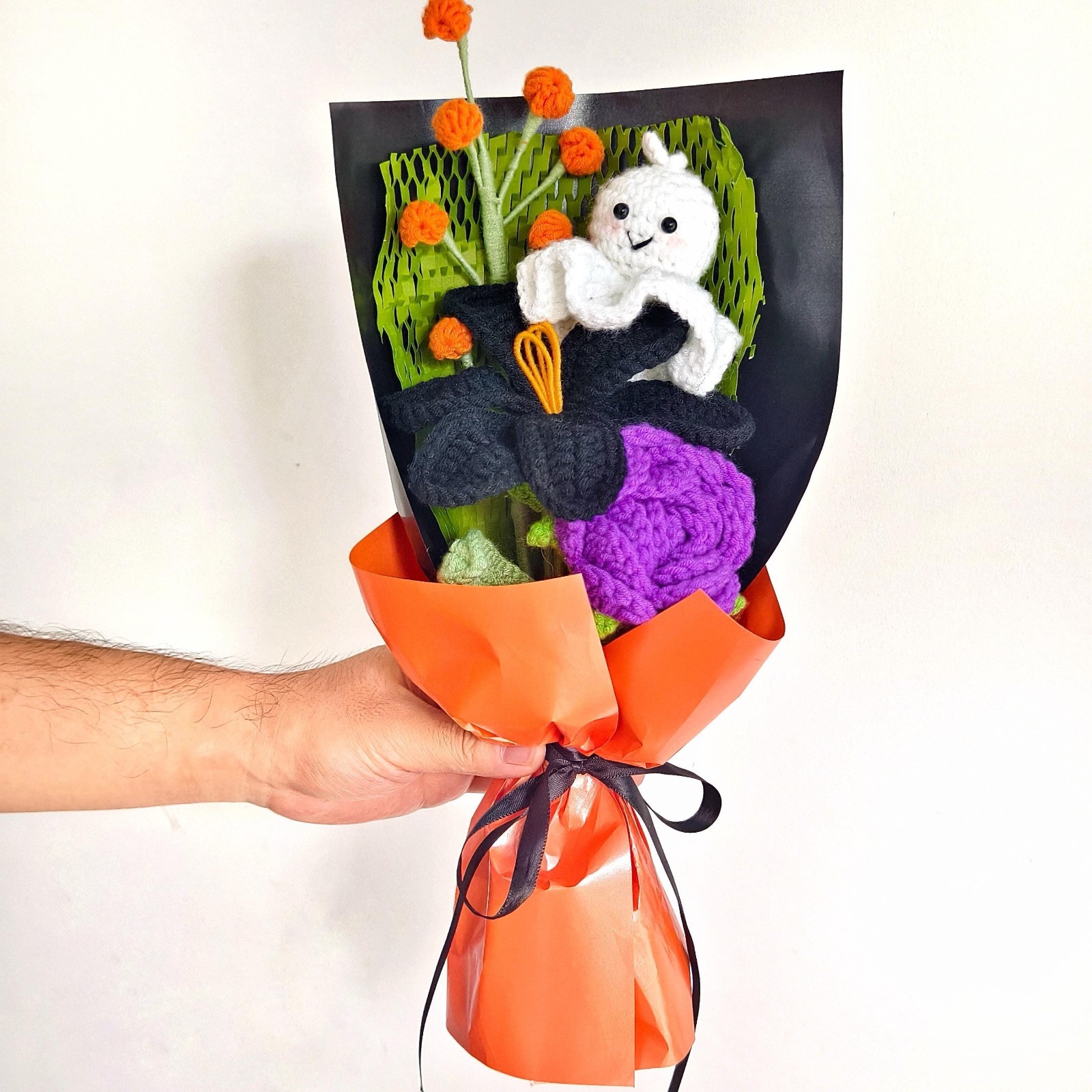 Crochet Rose Bouquet Handmade Yarn Flowers Forever Flower Keepsake Gift for Her