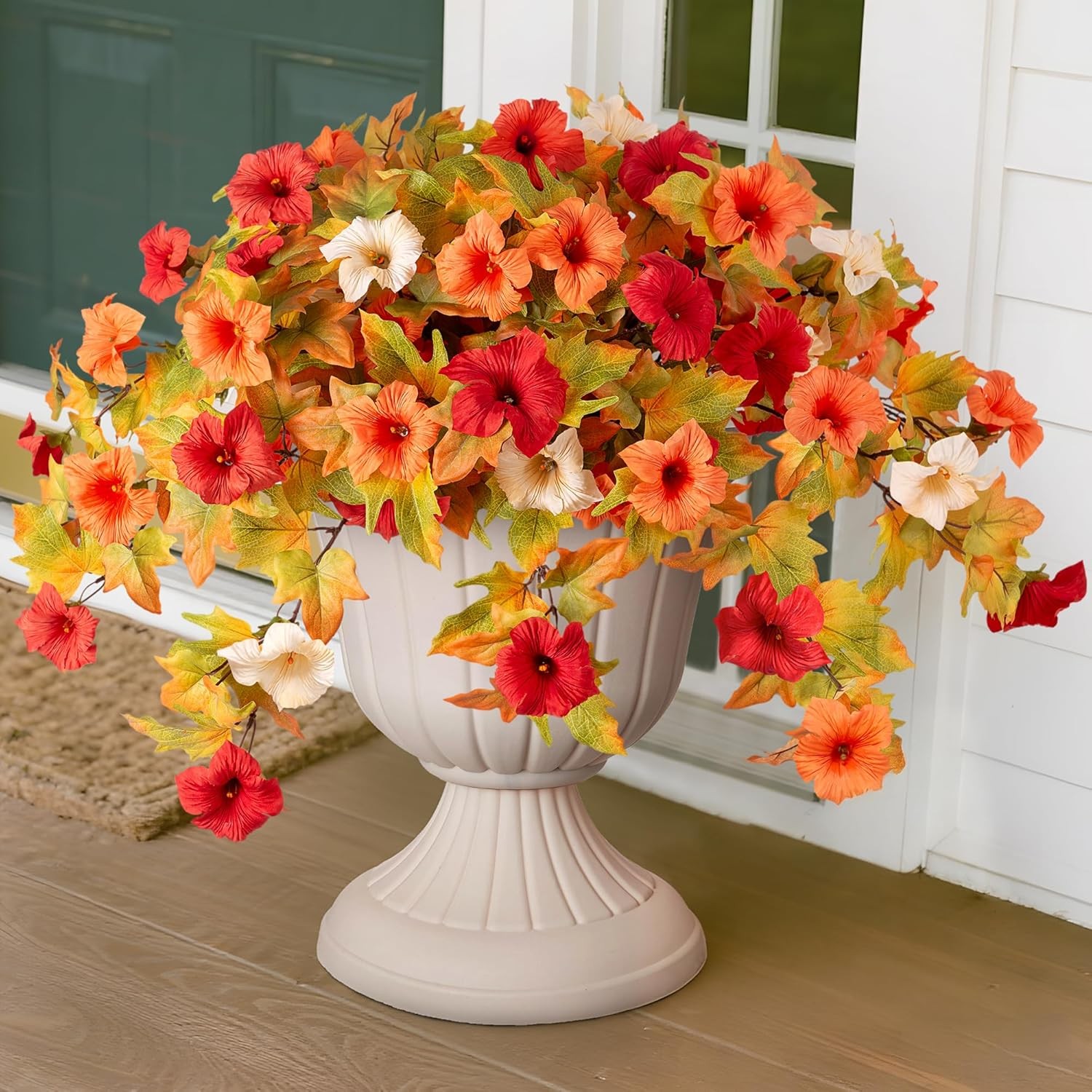 Artificial Fake Flowers Plants for Outdoor Decoration for Home Outside Garden