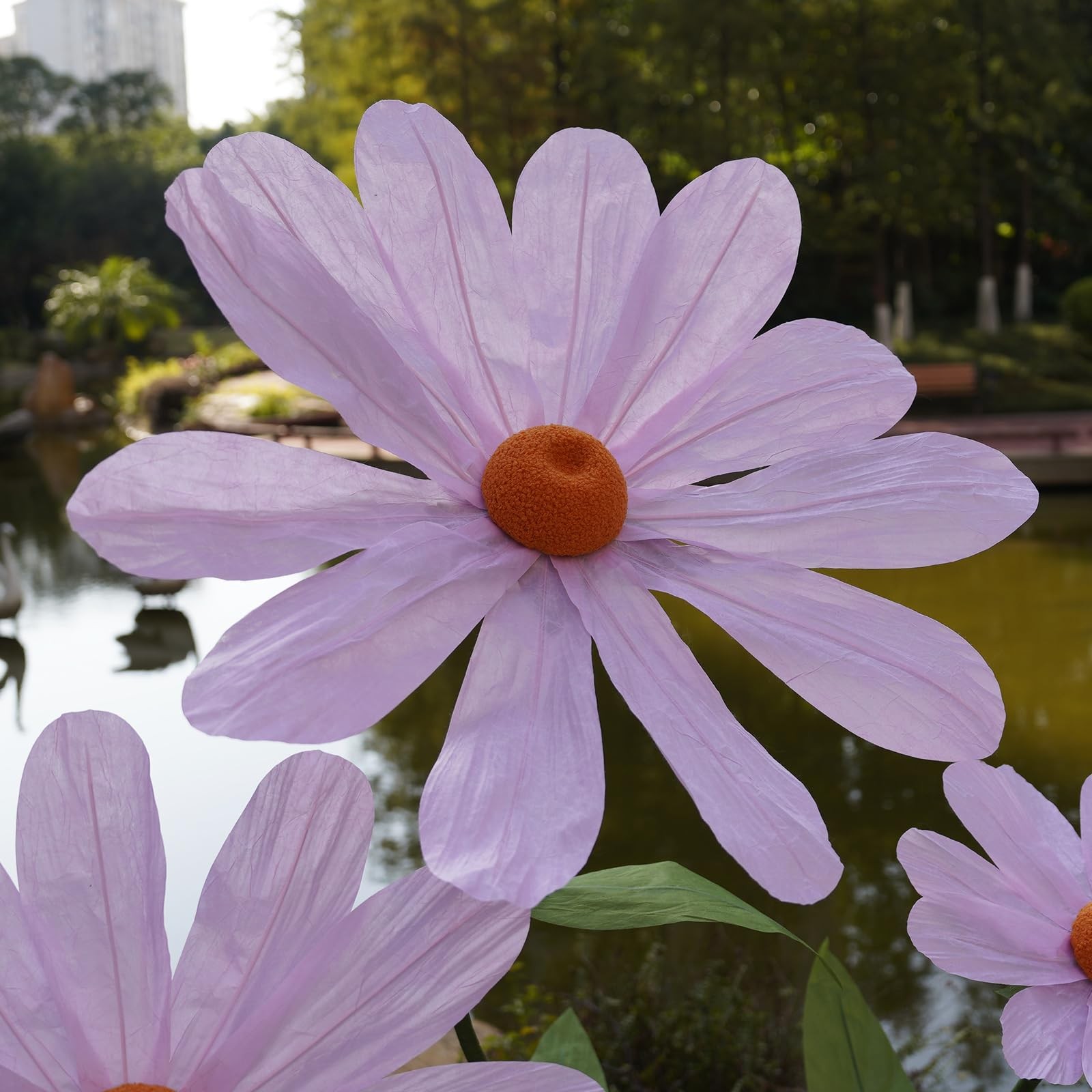 Giant Artificial Daisy Flower for Decoration,Large Faux Daisy with Stand,Real…