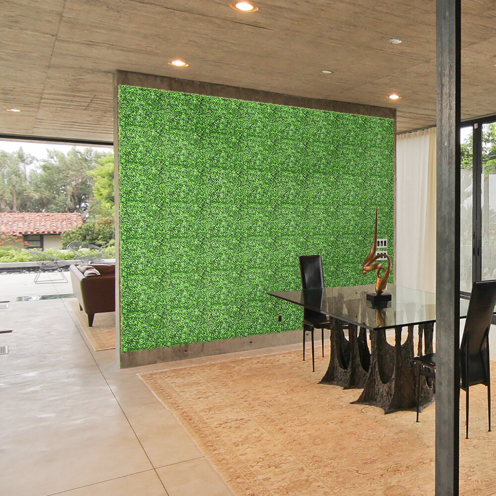 20″x20″ Artificial Faux Leaf Greenery Boxwood Fence Screen Wall Decor Panel