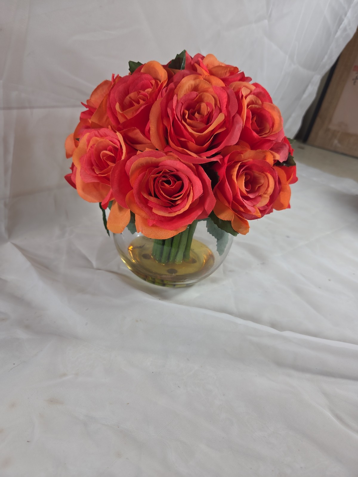 Beautiful, MCM Style, Faux, Silk, Flowers.