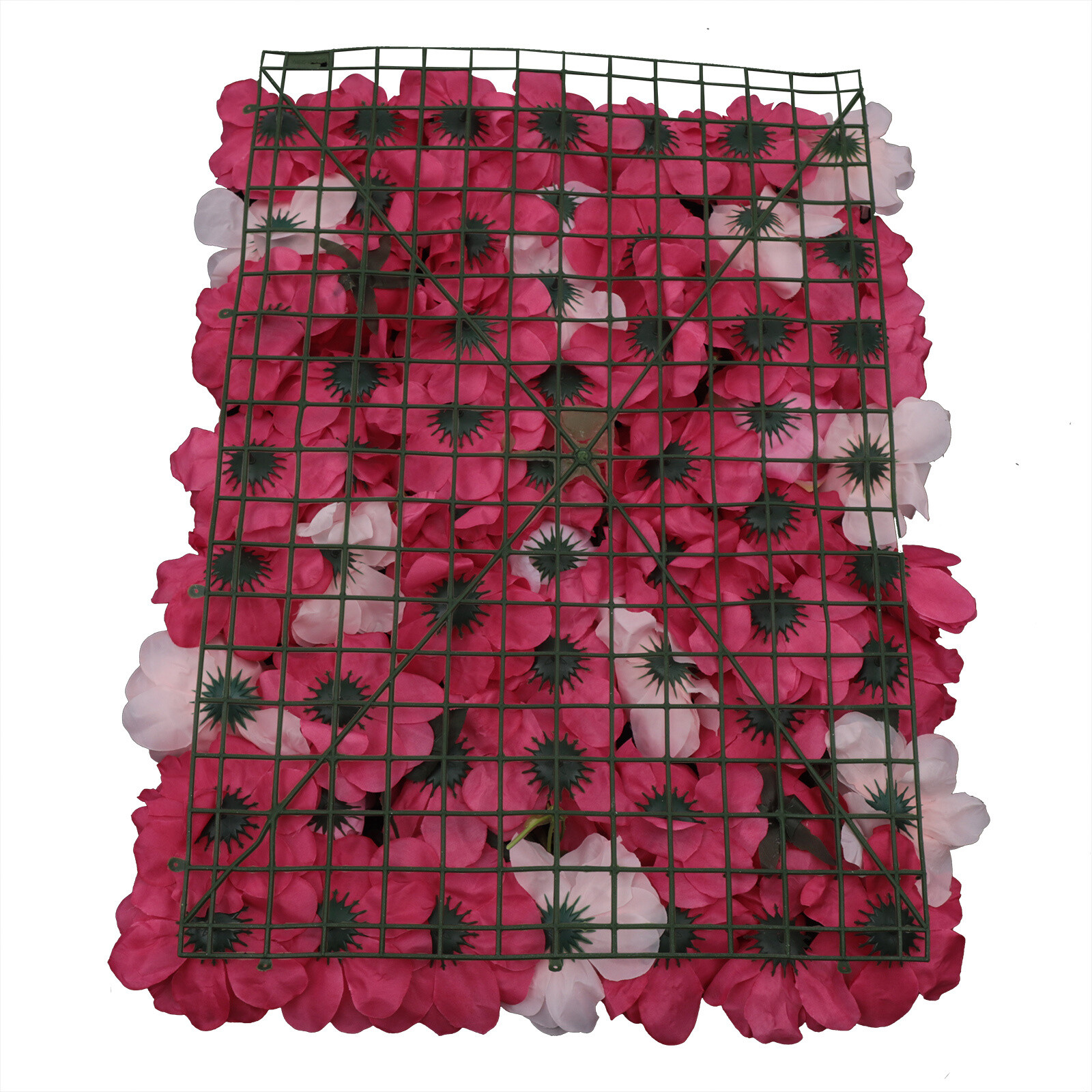 12Pcs Artificial Flower Wall Panels Red And Pink Rose Wall Panels Backdrop Decor