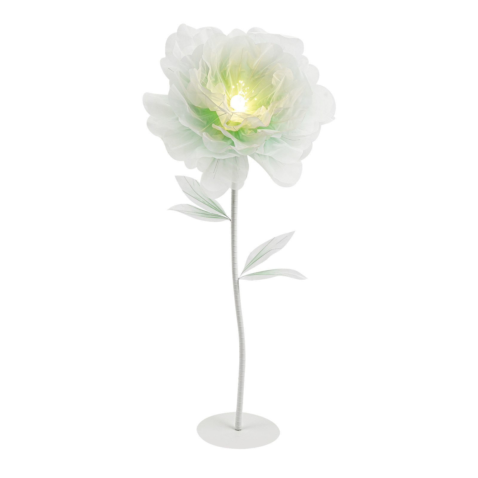 110V Flower Decor w/Light Large Electric Auto-Open Artificial Flower For Wedding