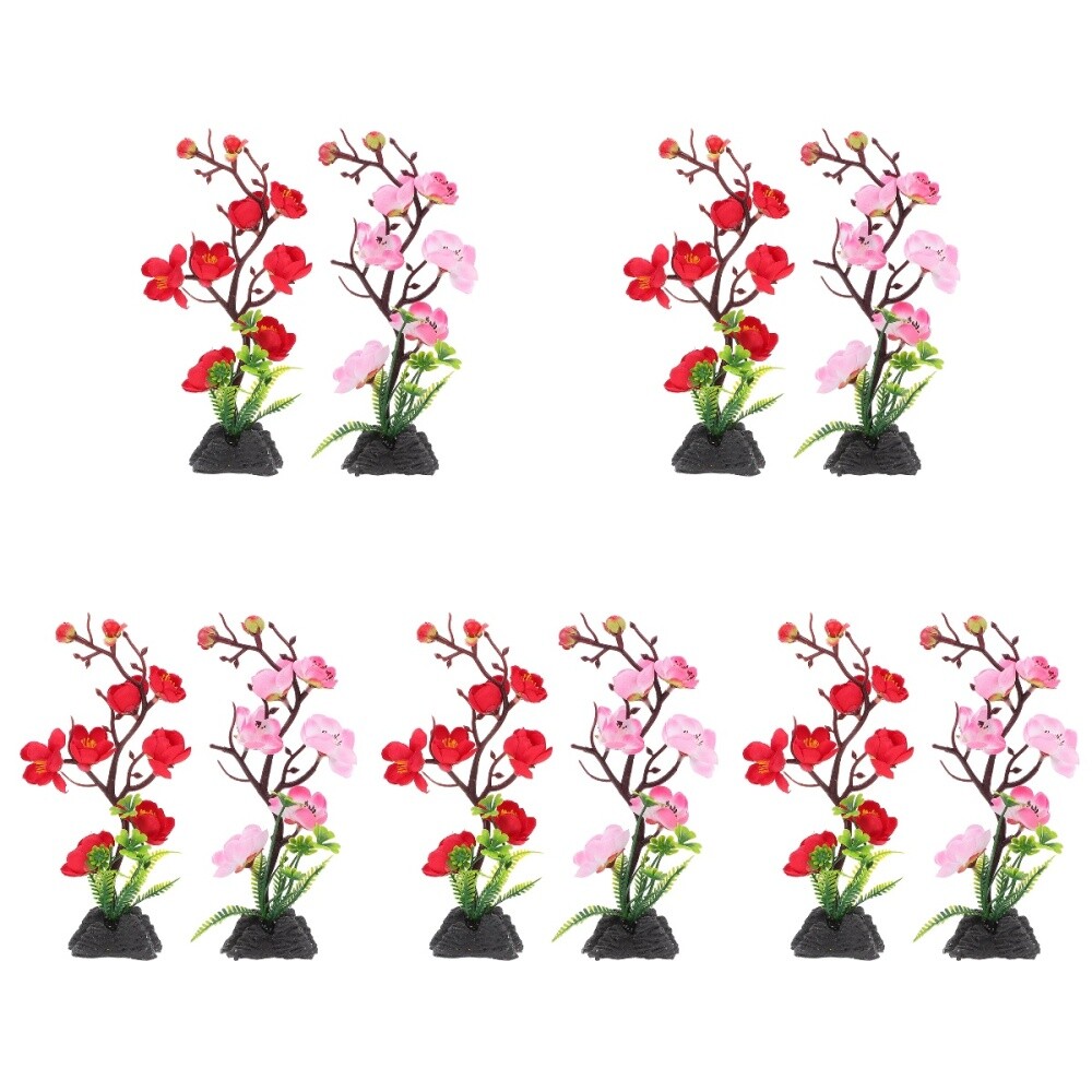 10 Pcs sashimi serving plate ornaments sushi table flower decor Flower Dish