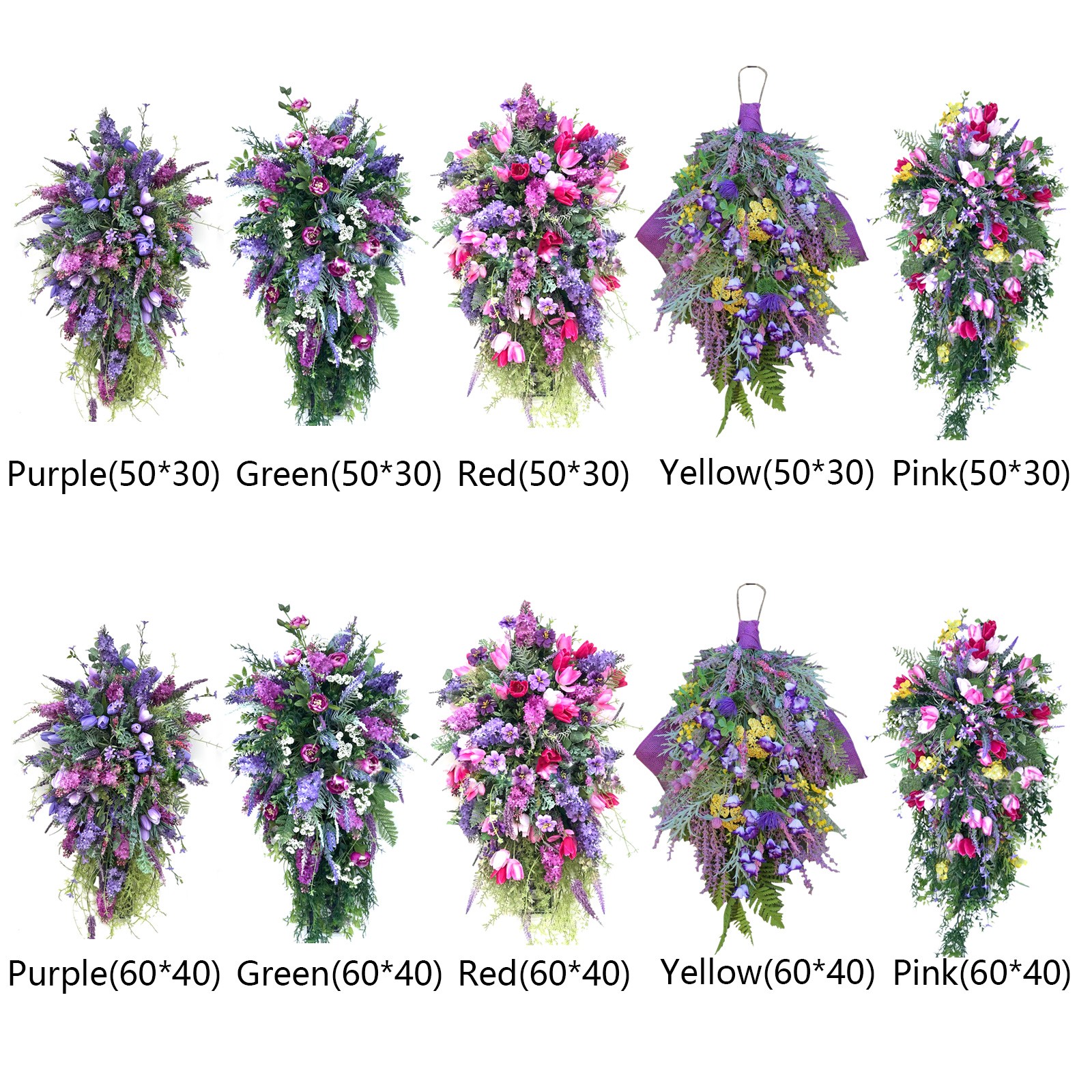 Small Purple Spring Wreath Style A Floral
