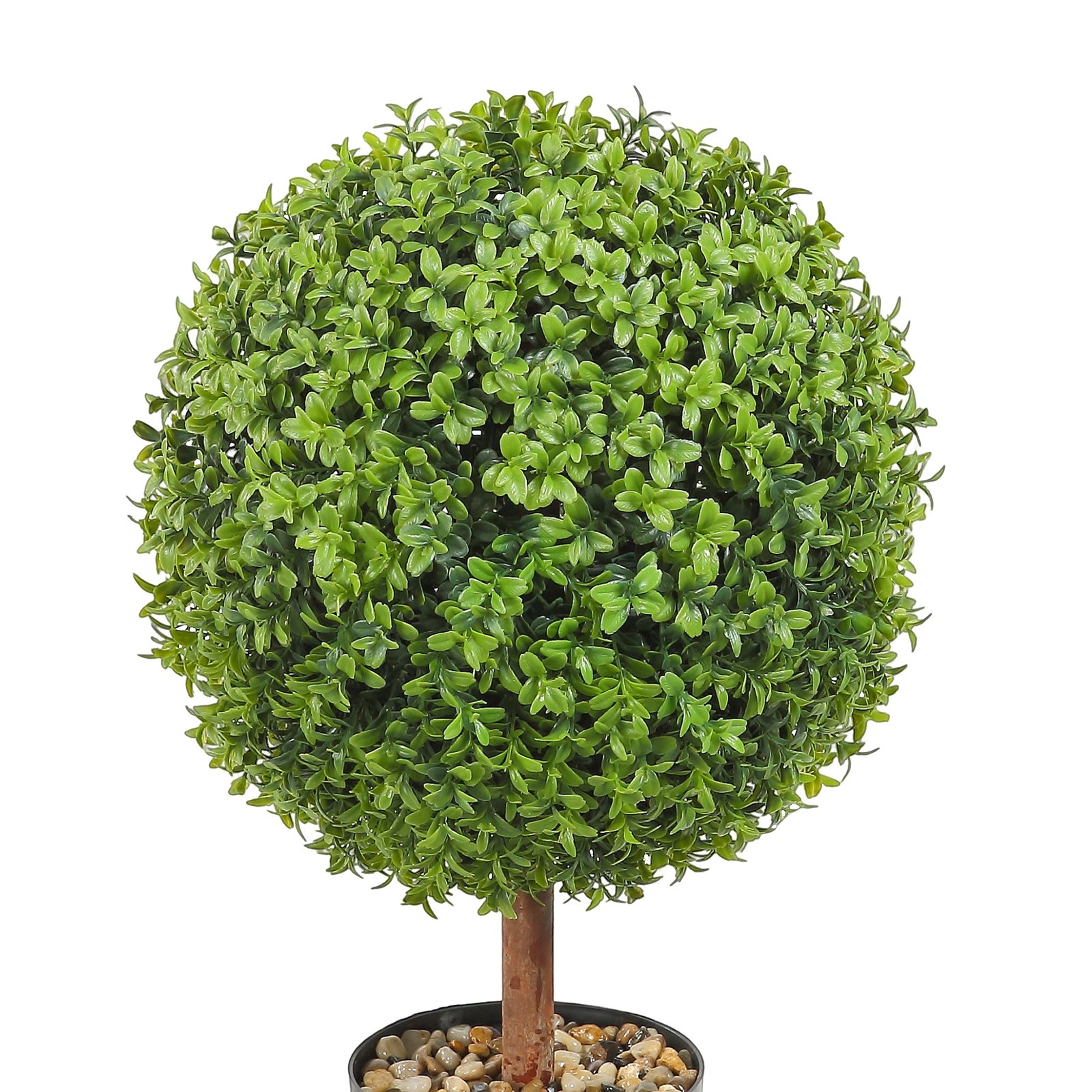 VEVOR 2 Pack 2′ Artificial Topiary Tree Faux Plant Home Decor UV Indoor Outdoor