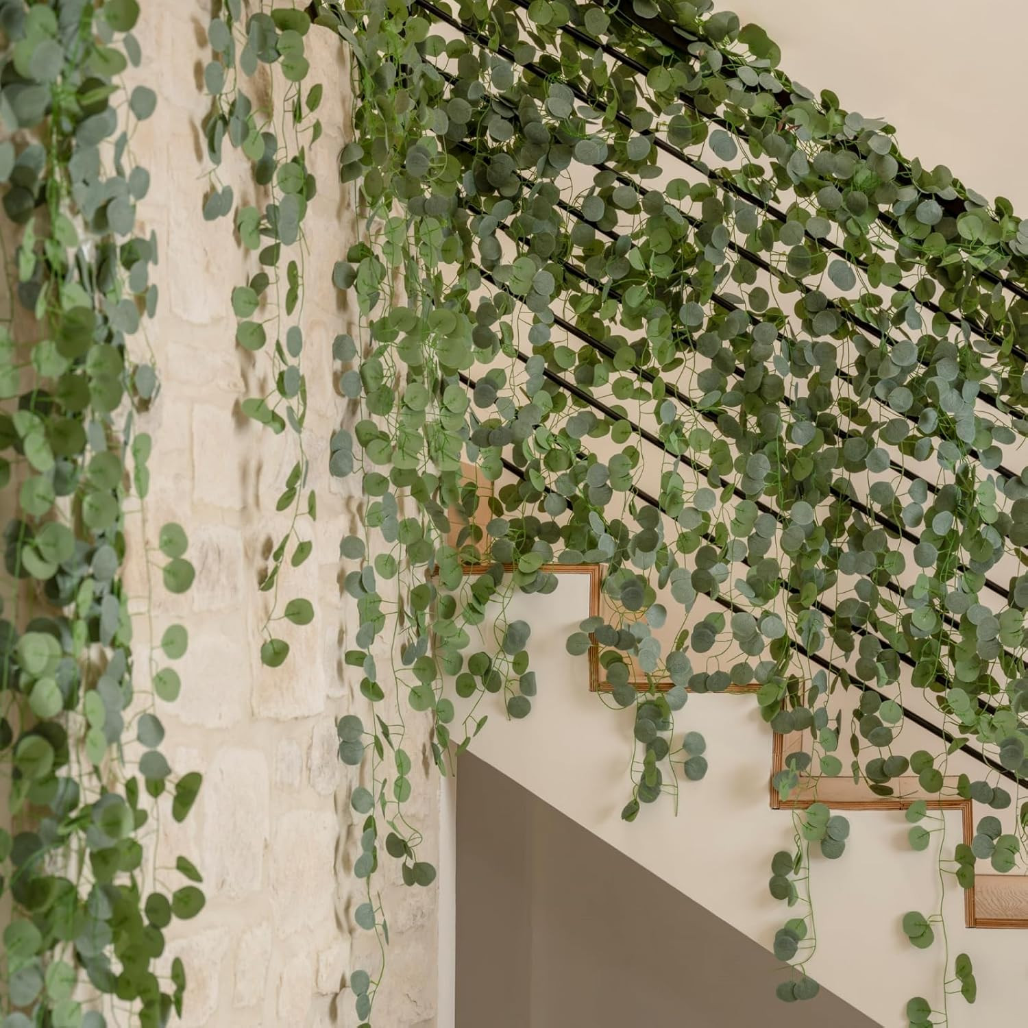 14 Pack Eucalyptus Garland, Artificial Greenery Garland Spring Faux Eucalyptus L