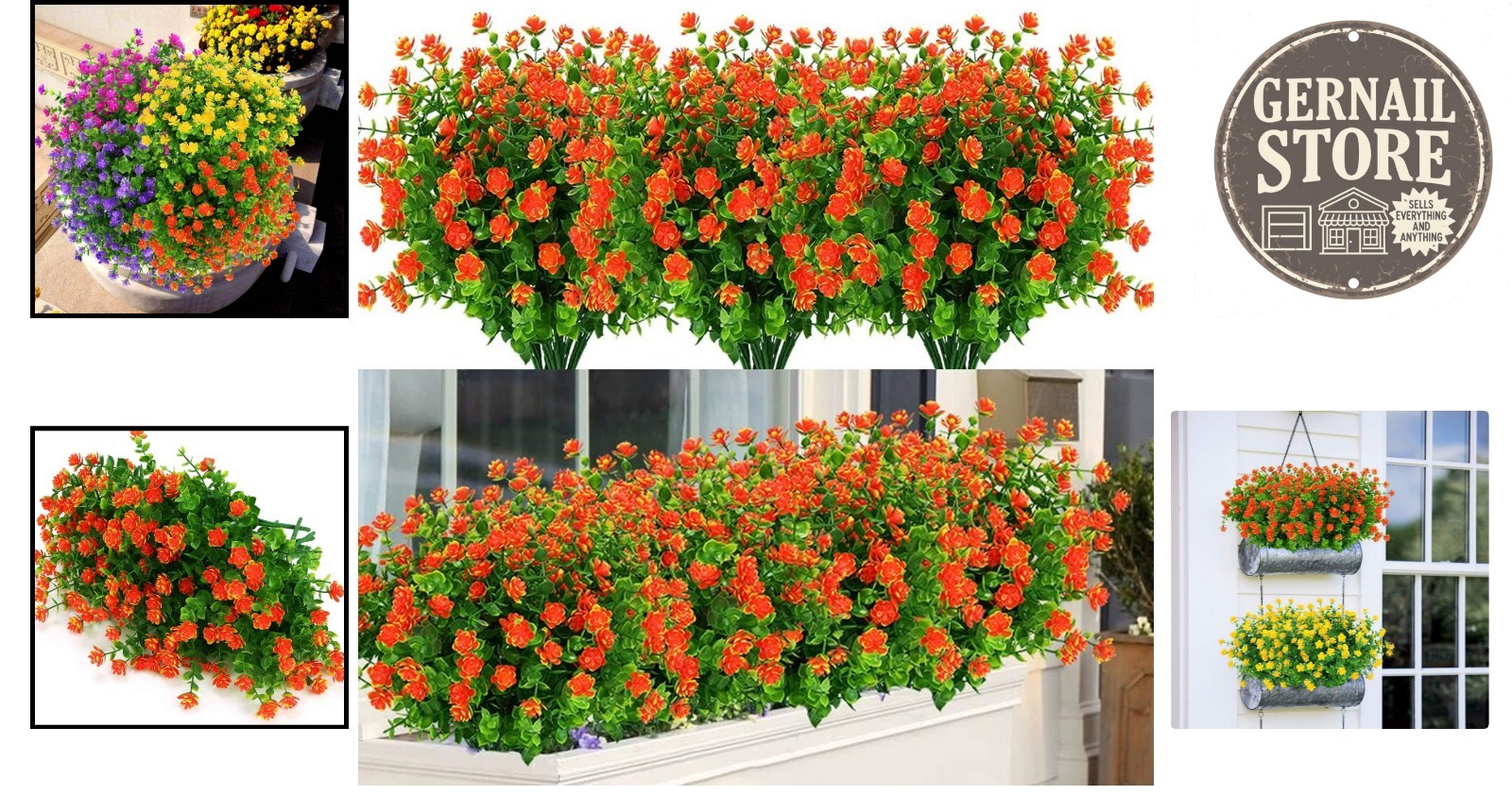 Versatile 6 Pack of Realistic Faux Flowers – Perfect for Home & Wedding Decor