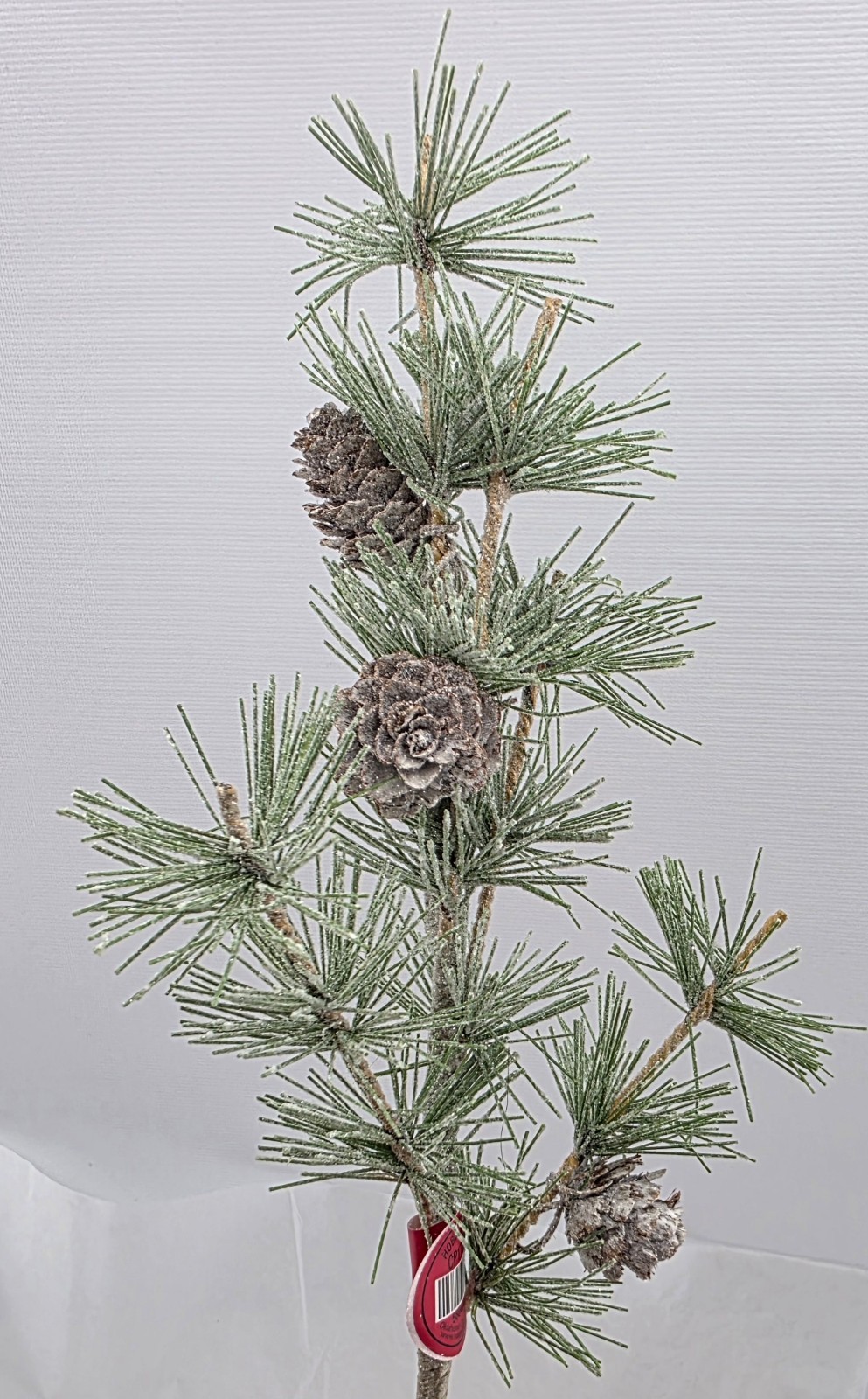 Pine Needle Cone Spray Branch Floral Picks Artificial Lot of 10 Stems 13″ Long