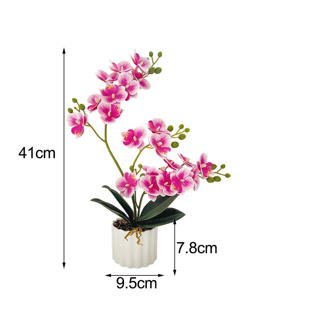 Phalaenopsis Plant Artificial Orchid Plastic for material No Watering Required