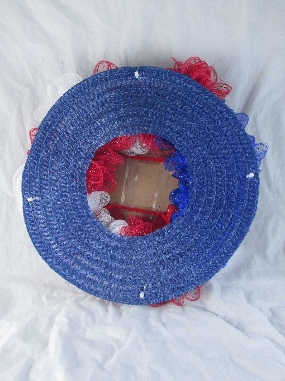 Stars and Stripes Ruffle Patriotic Wreath