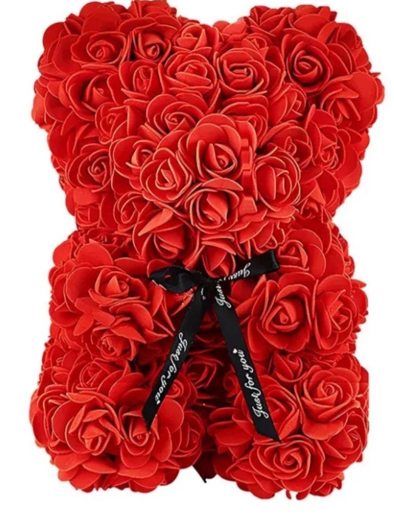 1pc Eternal Rose Teddy Bear Artificial Flower Romantic Gift Decoration – NEW