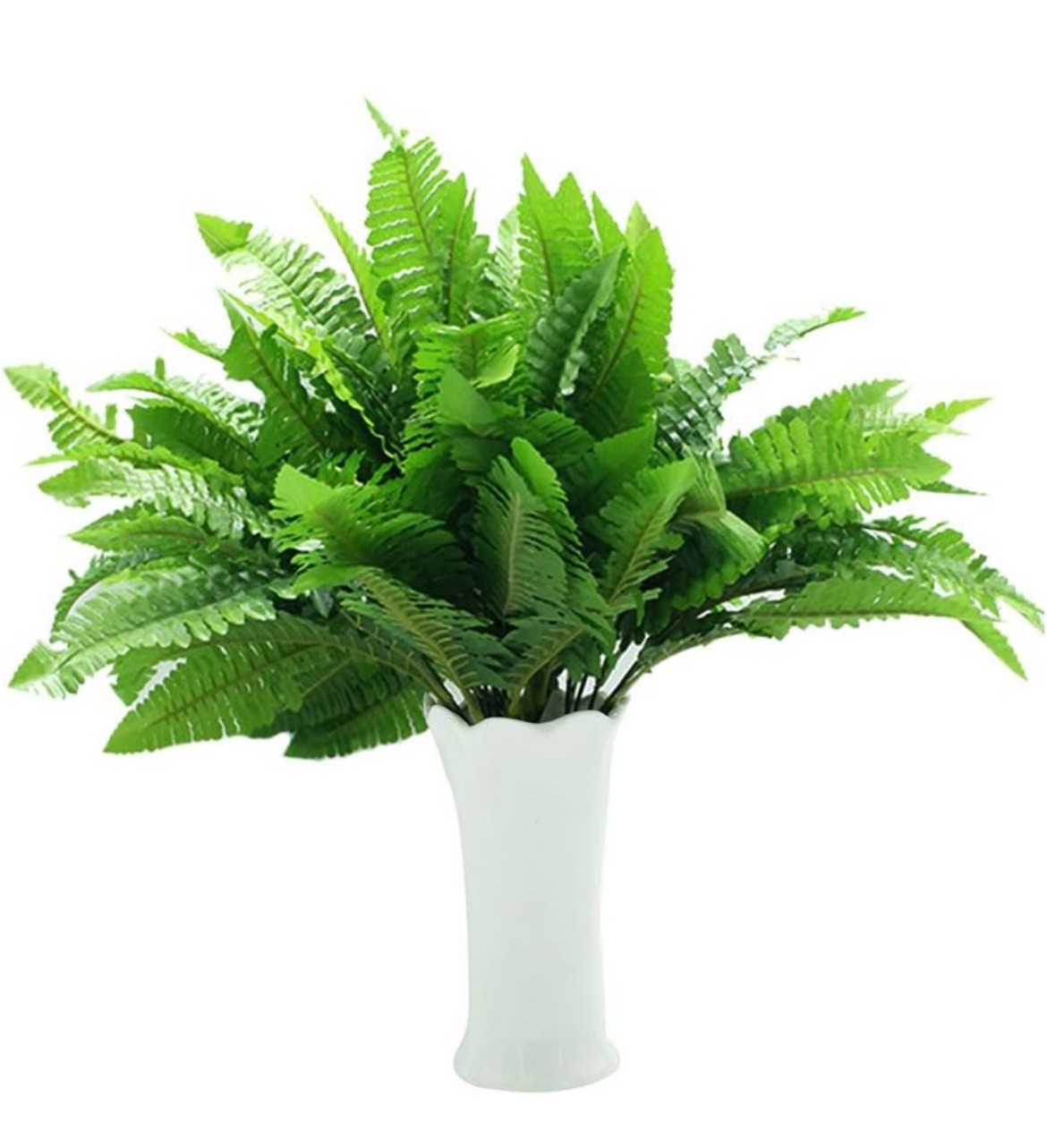 6x Artificial Fake Boston Fern Plants Bushes Artificial Ferns Outdoor Decor US