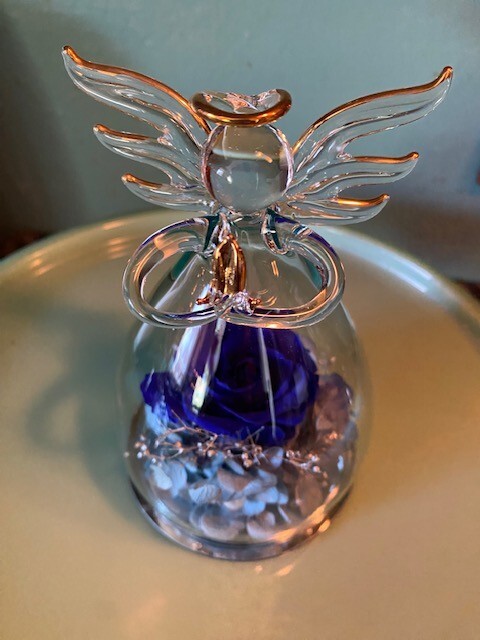 ANLUNOB The Only Eternal Rose- Blue – Great gift for Mom, Grandmother, Sister