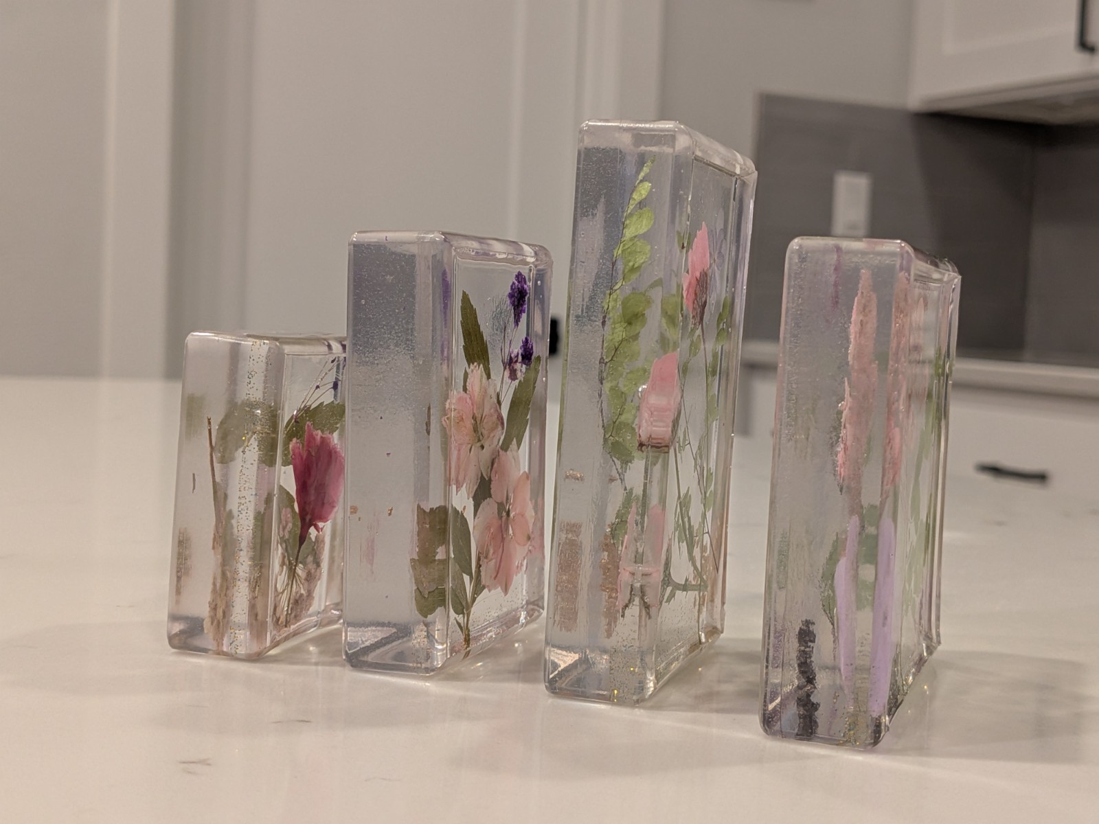 Pressed Flower Resin Art Decor | Handmade Floral Home Accent