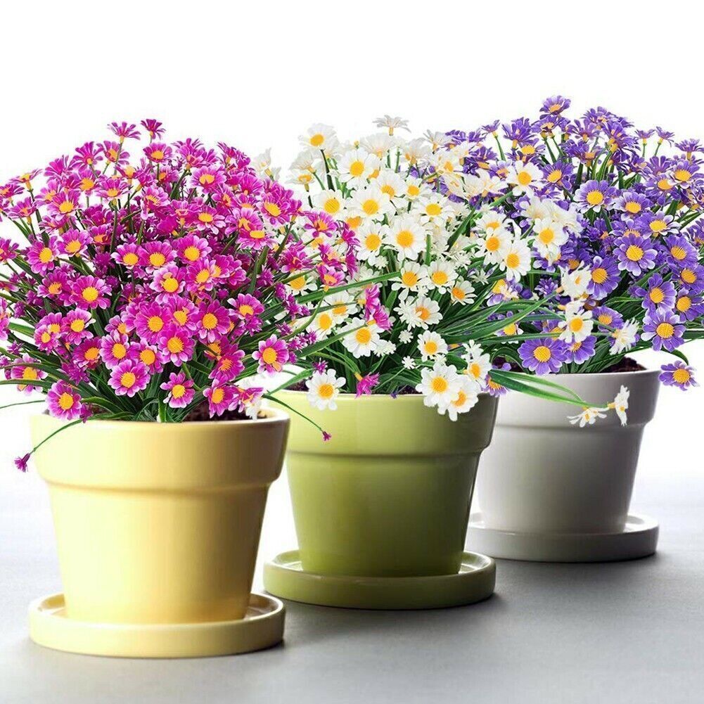 51 heads Artificial Flowers Plastic Plants In/Outdoor Wedding Home Garden Decor