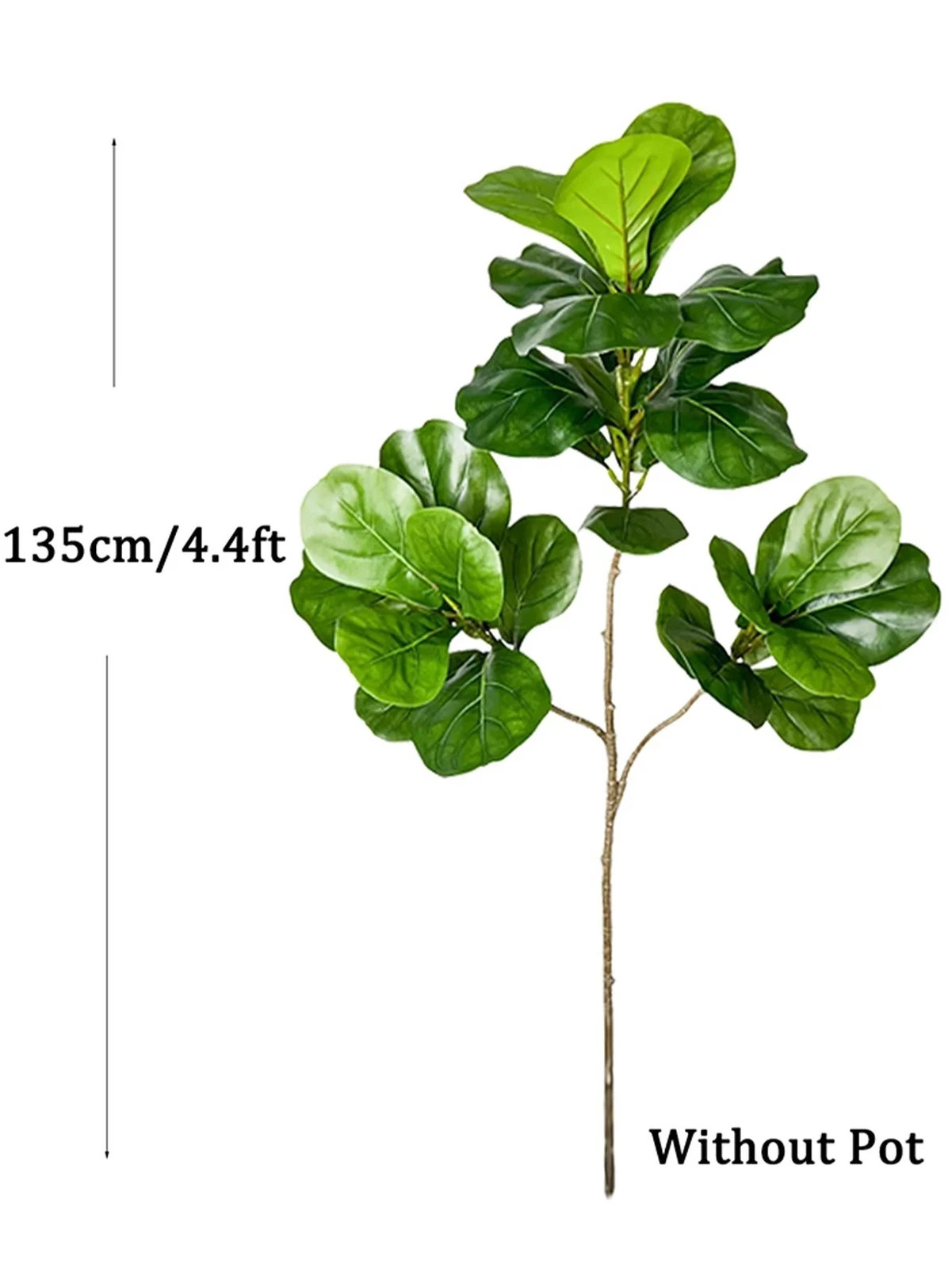 70-135cm Artificial Ficus Tree – Fake Rubber Plant for Home & Garden Decor
