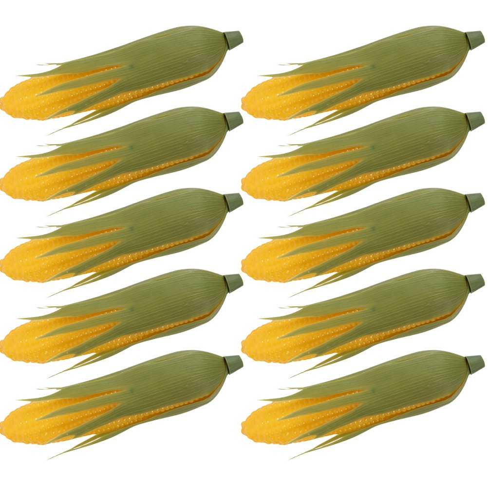 10Pcs Reusable Artificial Corn Models Multi Color Lifelike Plastic Kitchen Decor