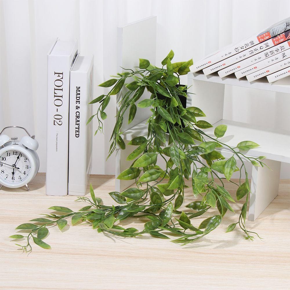 Fake Hanging Plants with Pot Artificial Vines Potted Home Indoor Outdoor Decor
