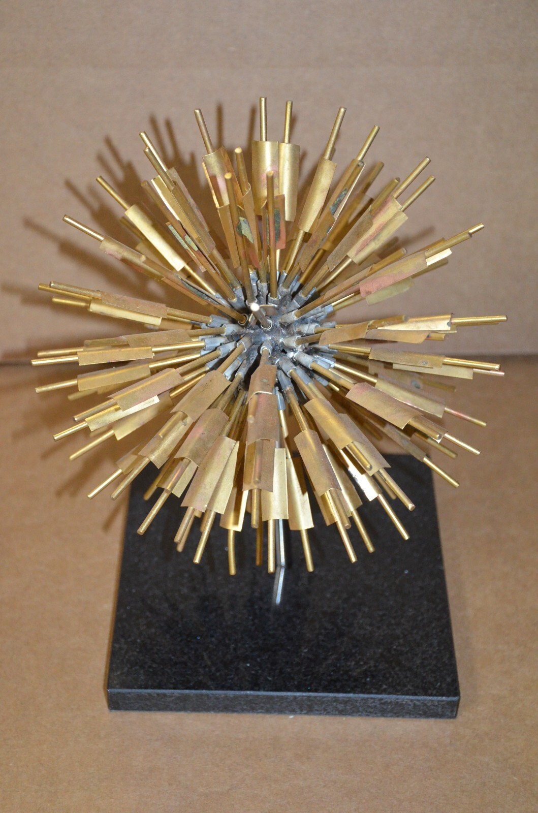Beautiful Abstract Golden Dandelion Home Accent Piece 11″ Tall