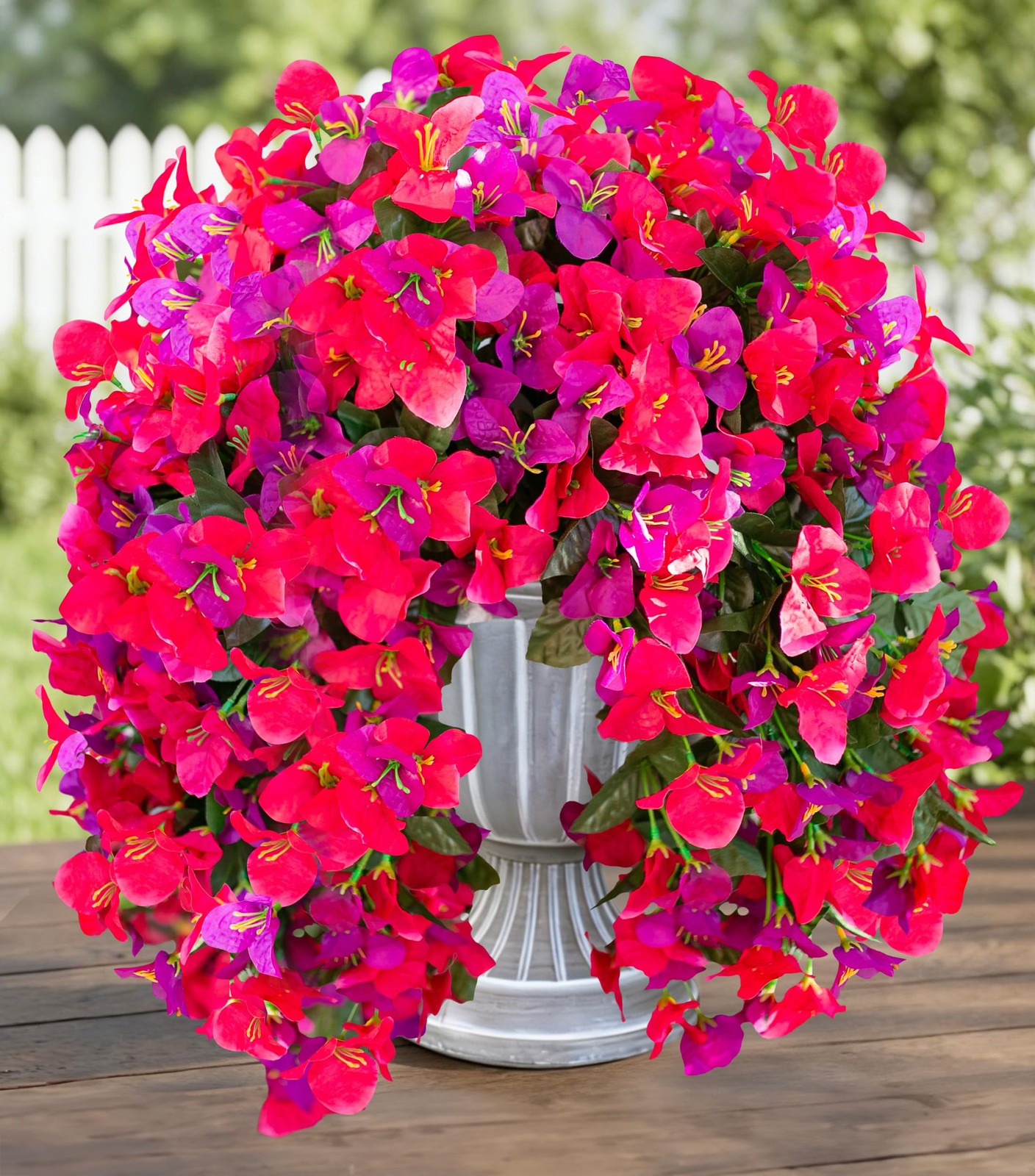 Bougainvillea Artificial Hanging Flowers Plants for Outdoors Decoration, 2pcs…