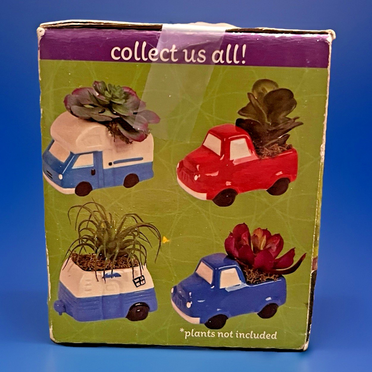 Vintage Style Ceramic Vehicle Planters RV Camper For Succulents Set of 3 NOS