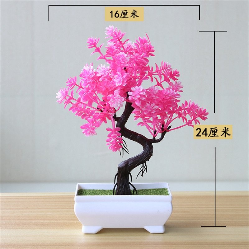Bonsai Flower Simulation Plant Home Decorative Small Tree Straw Ball Creative