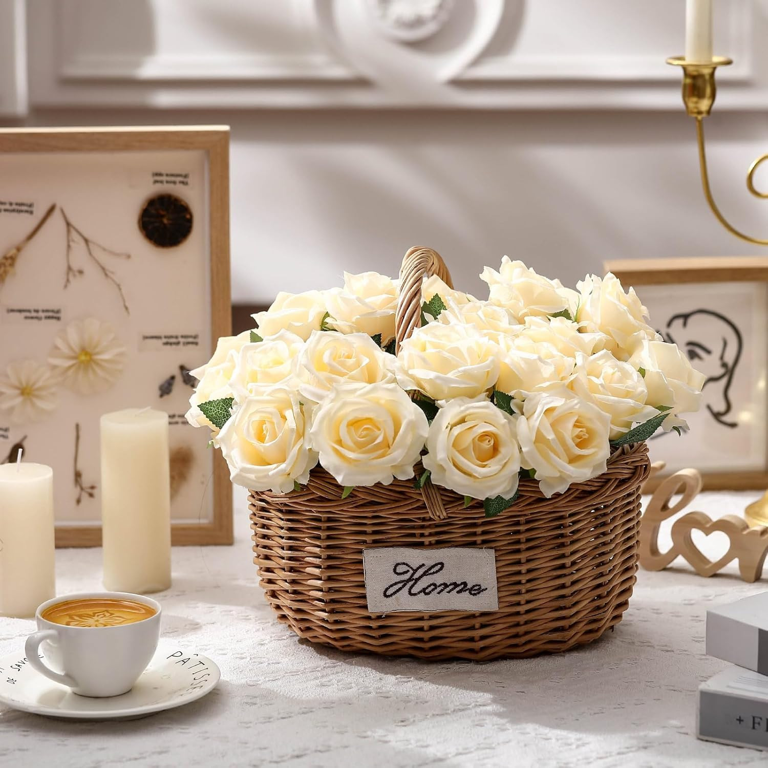 100 Champagne Silk Roses – Realistic Long Stem Flowers for Weddings & Decor