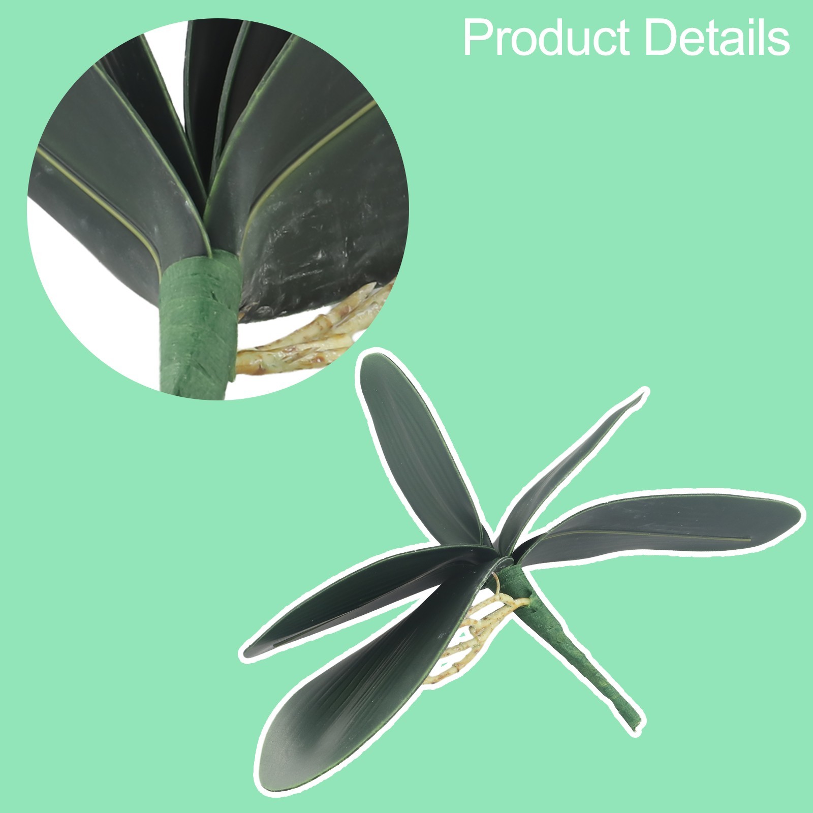 PVC Artificial Butterfly Orchid Silk Leaf Fake Flowers Home Wedding Party