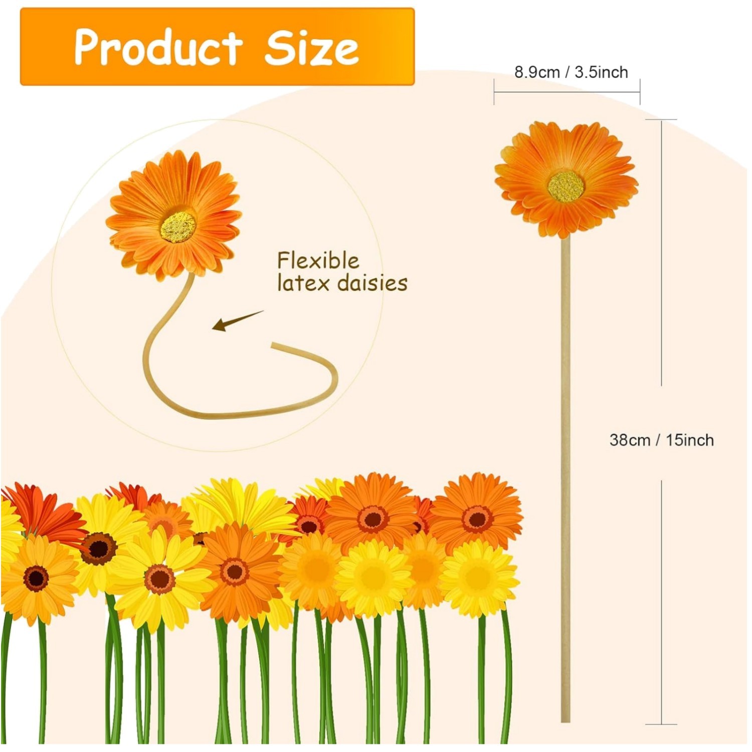 Gerbera Daisy Wedding Bouquet – Faux Wildflower Bouquet
