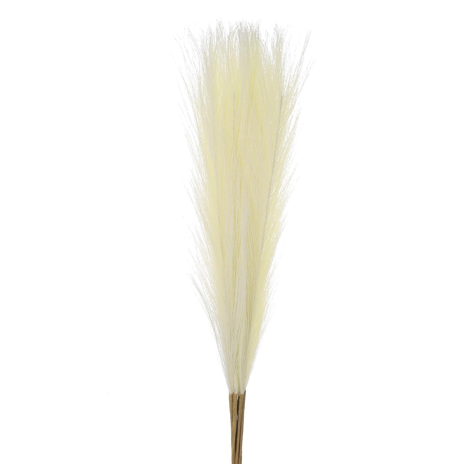 12 PCS 21 Beige Faux Pampas Grass, Fluffy Fake Tall Stems for Vase Decor
