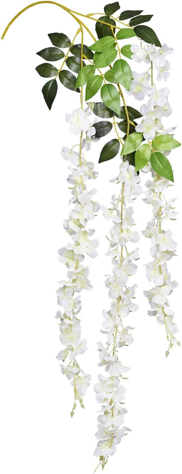 6 Pack Artificial Fake Wisteria Vine Ratta Hanging Garland, 3.75 Feet/Piece Silk