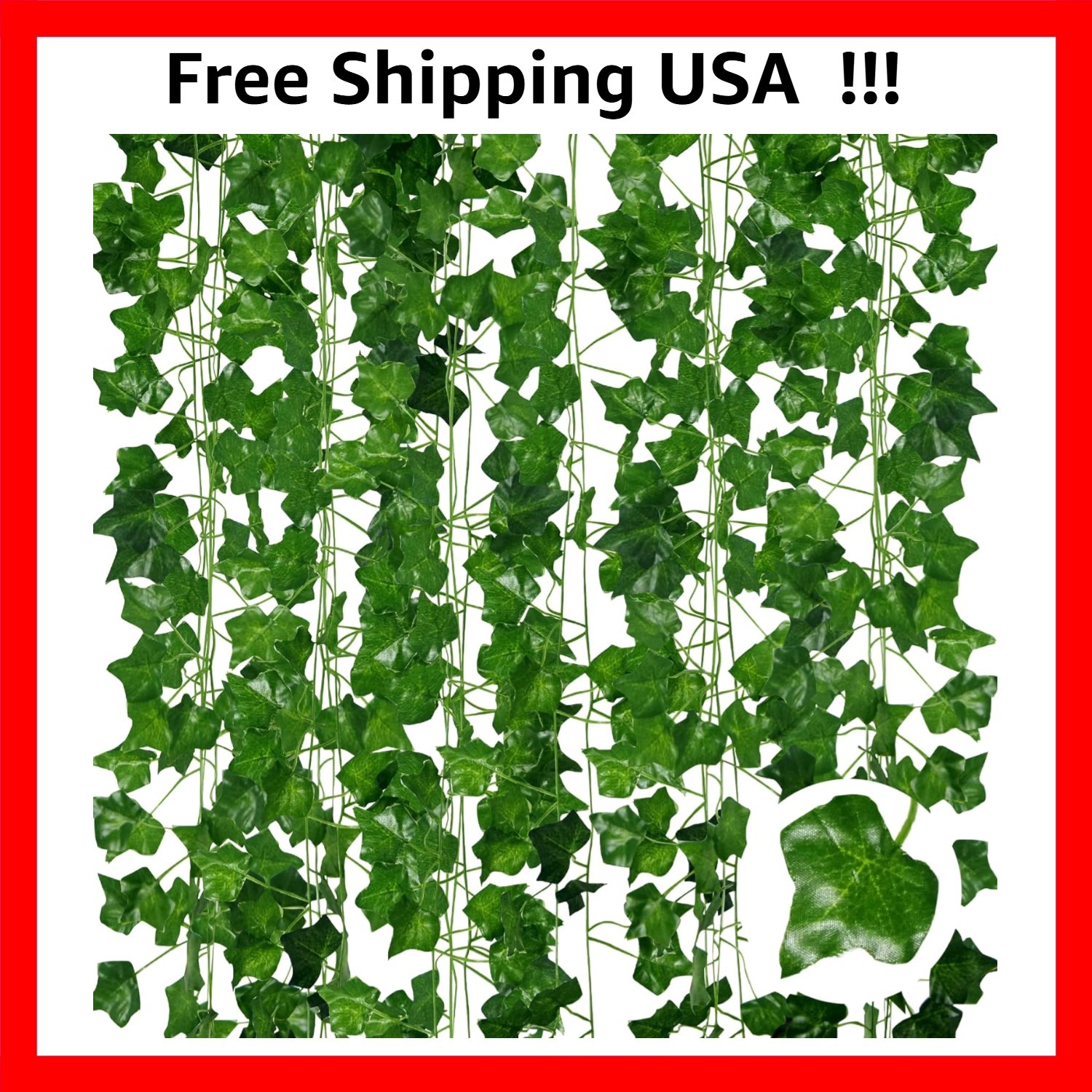 Artificial Ivy Garlands – 6Pack x 83 Inch Length – Realistic Fake Vines for R…