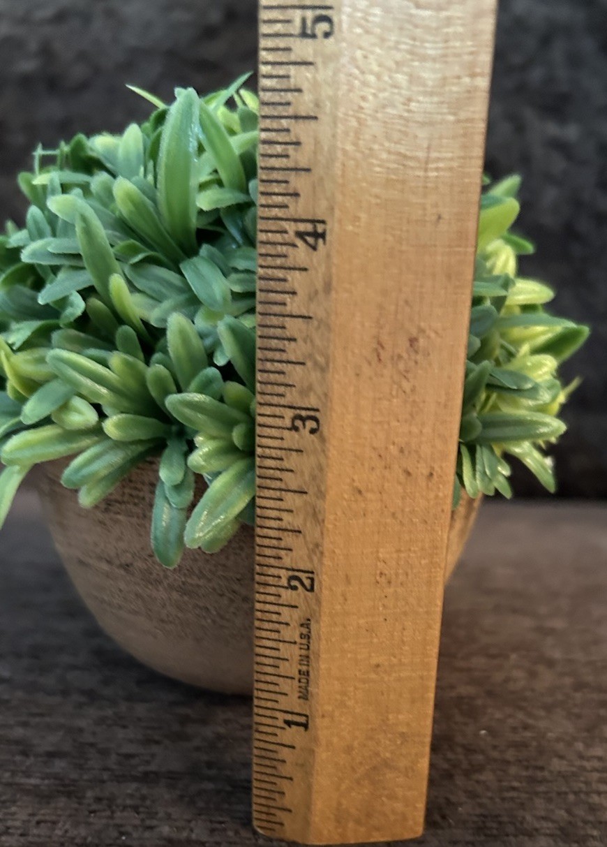 Artificial Rosemary Plant In A Terracotta-Style Pot “Rosemary In Orange Bowl”