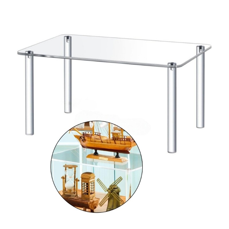 Contemporary Acrylic Plant Shelf for Modern Living Space Decoration Enhancement