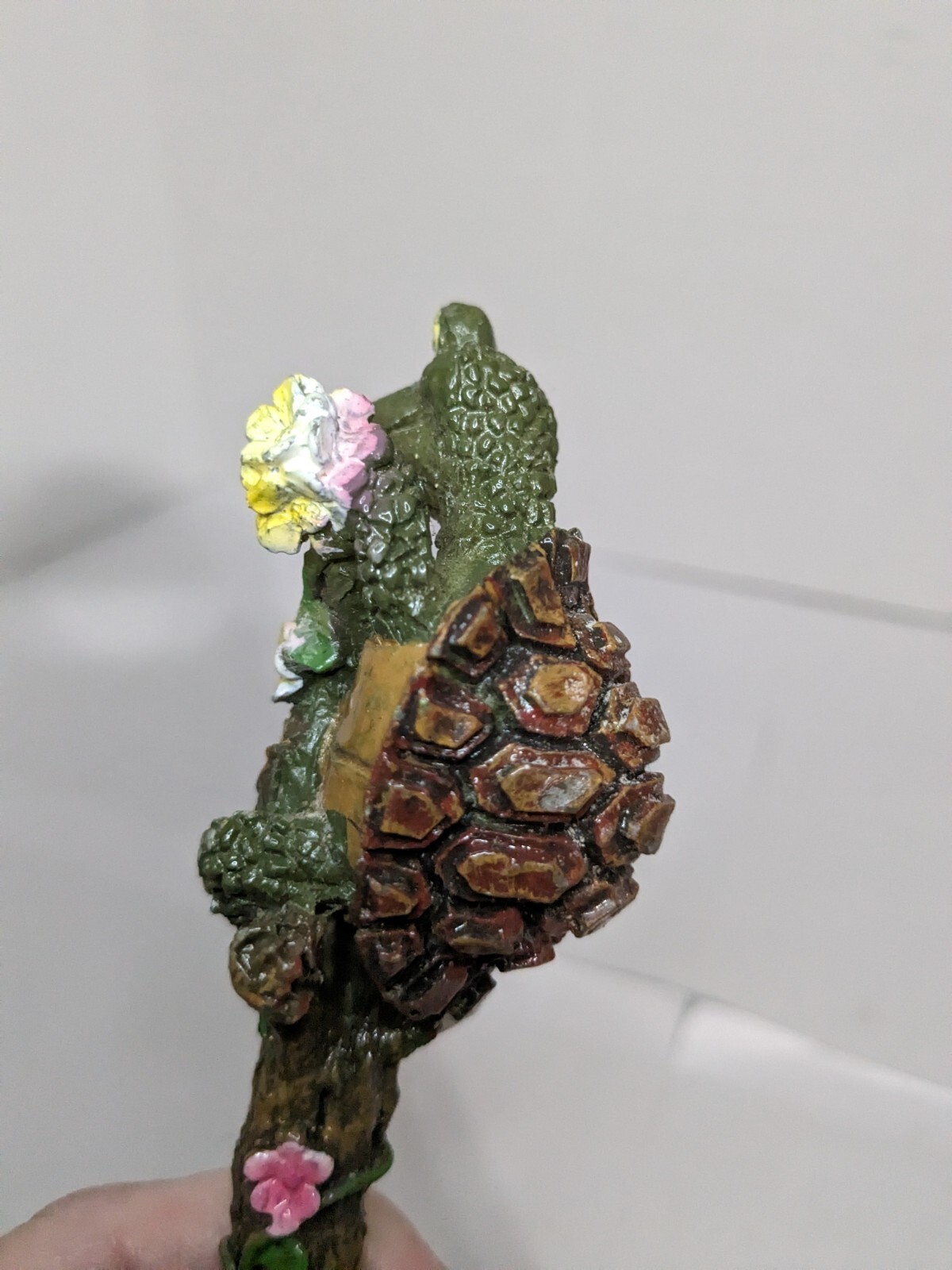 Cute Turtle Flower Plant Pick For A Potted Plant