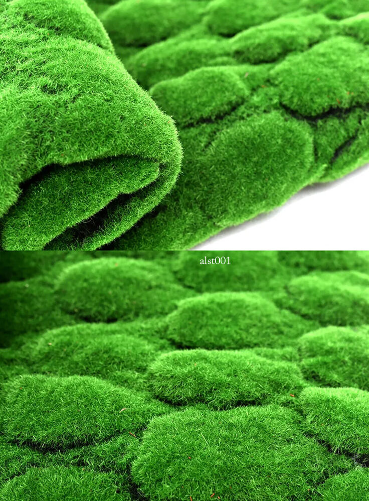 New Artificial Moss, Fake Green Plants, Room and Garden Decoration