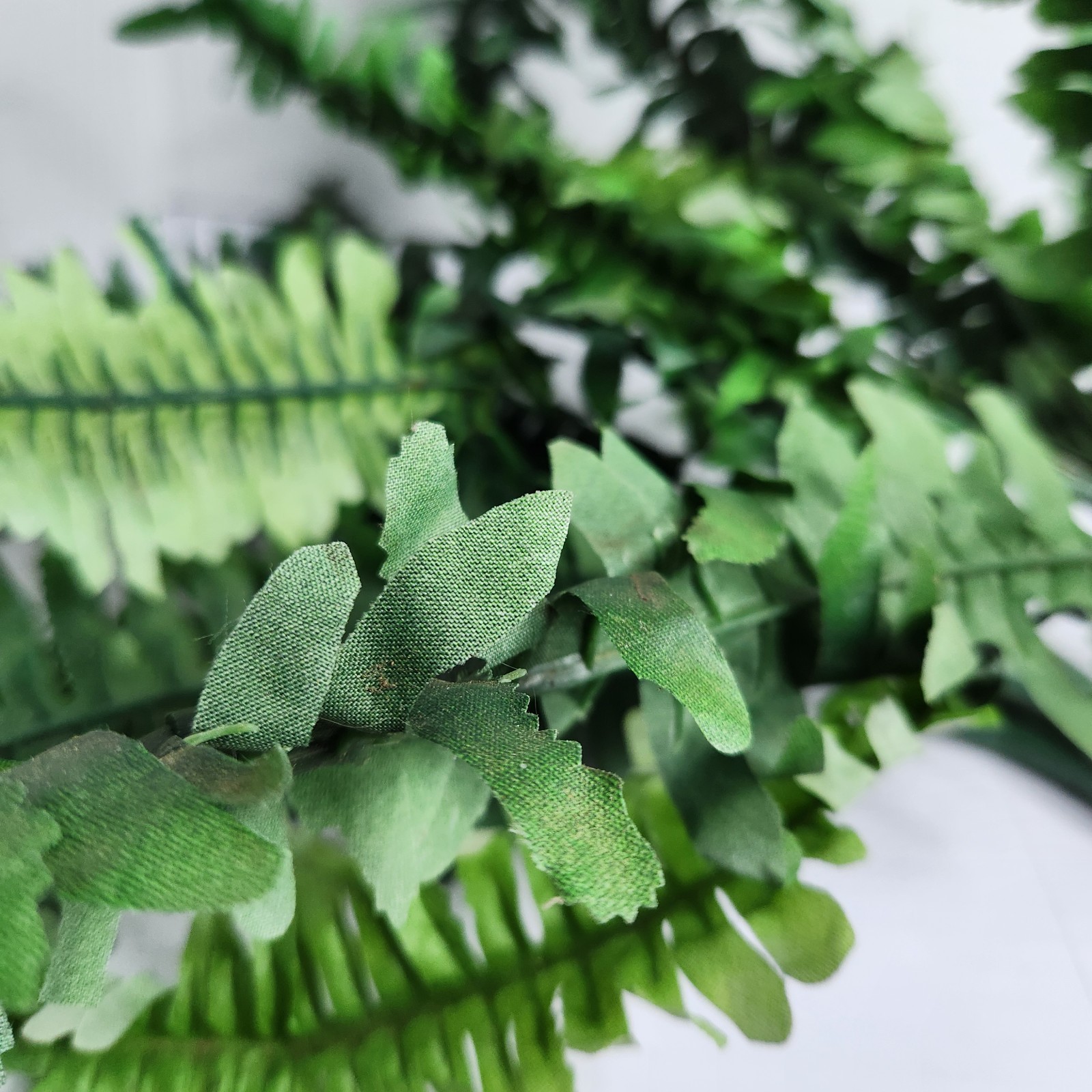 Artificial Fern Spray Greenery Faux Silk Plant Lot 2 Boston Fern Leaves Decor