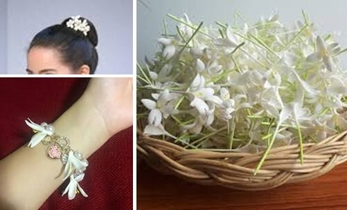10 Pcs. Indian Cork Flowers Clay Artificial Thai Handmade Decorate Arrangement