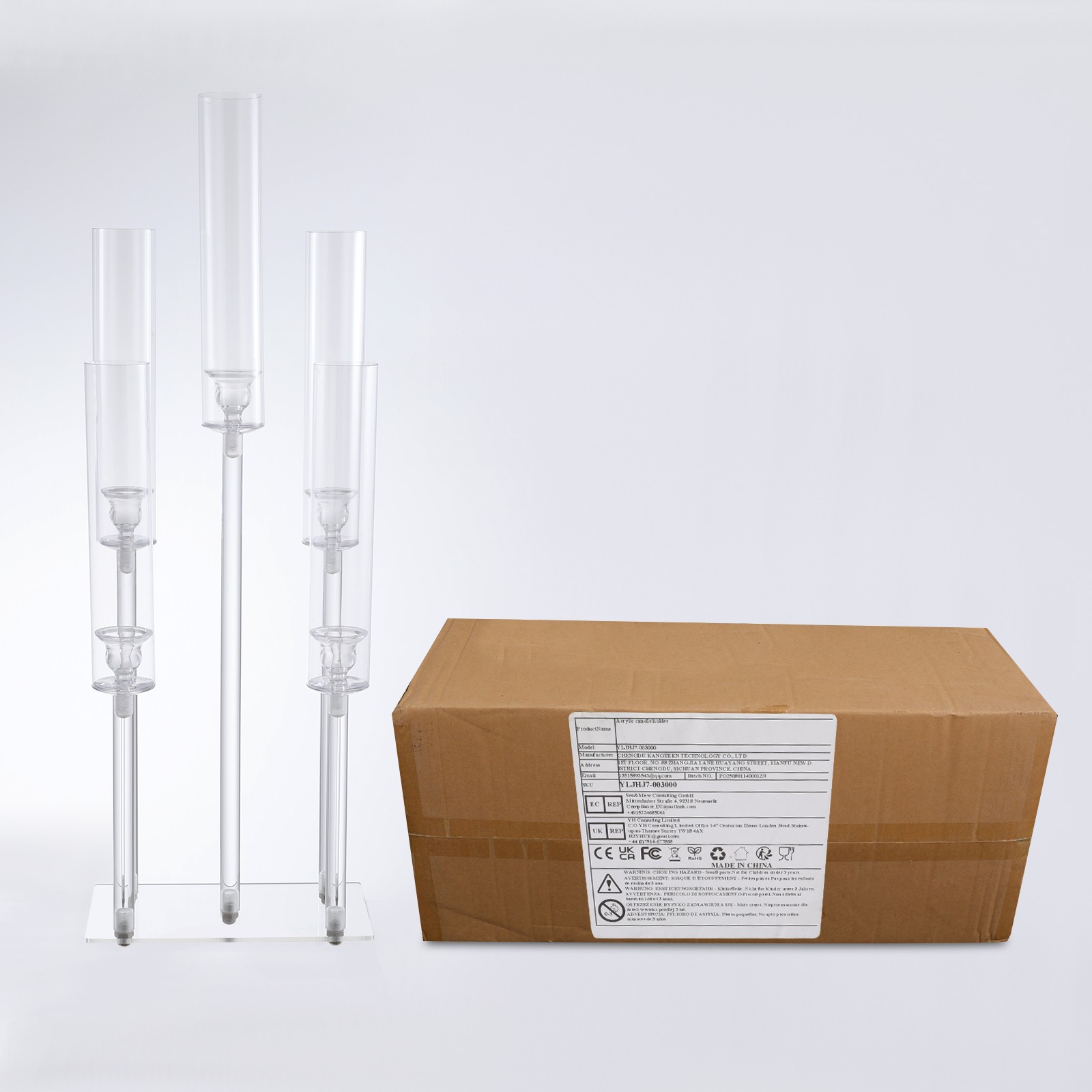 Acrylic Candle Holder Tabletop Candle Holder Wedding & Party Centerpiece Decor