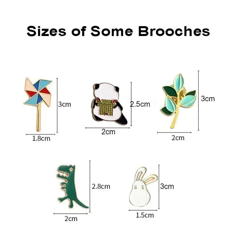 50pcs Random Brooch Pins Enamel Lapel Badge Collar Corsage Jewelry Fashion EDC